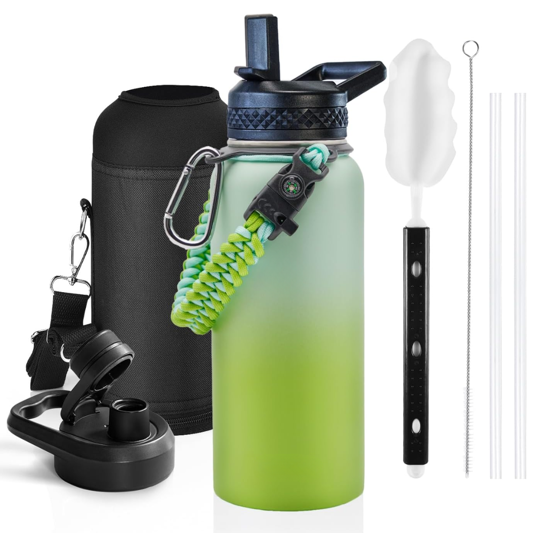 HydraPure – Duurzame Waterfles met Paracord Handvat