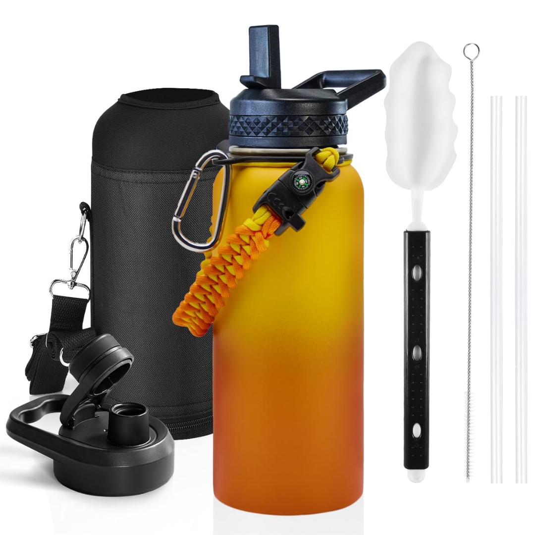HydraPure – Duurzame Waterfles met Paracord Handvat