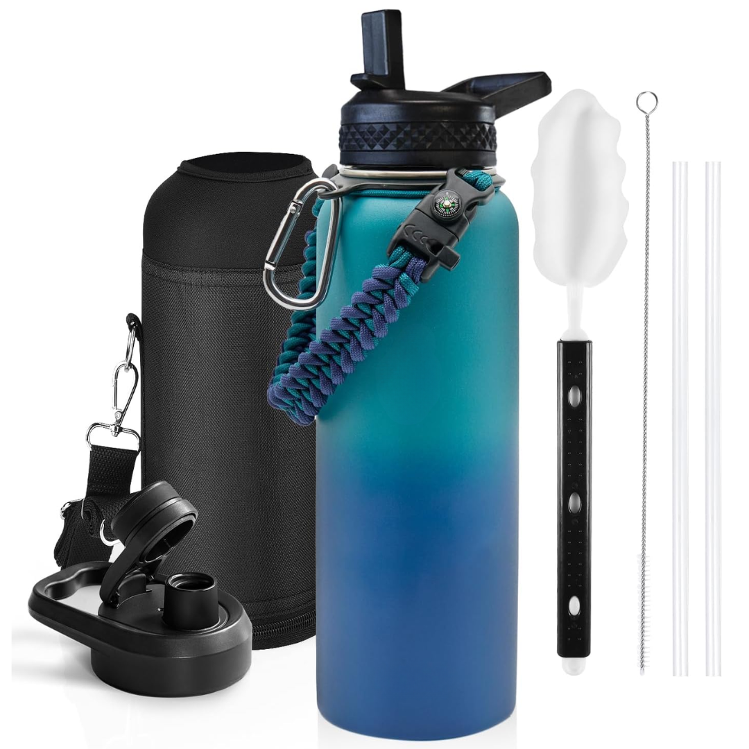 HydraPure – Duurzame Waterfles met Paracord Handvat