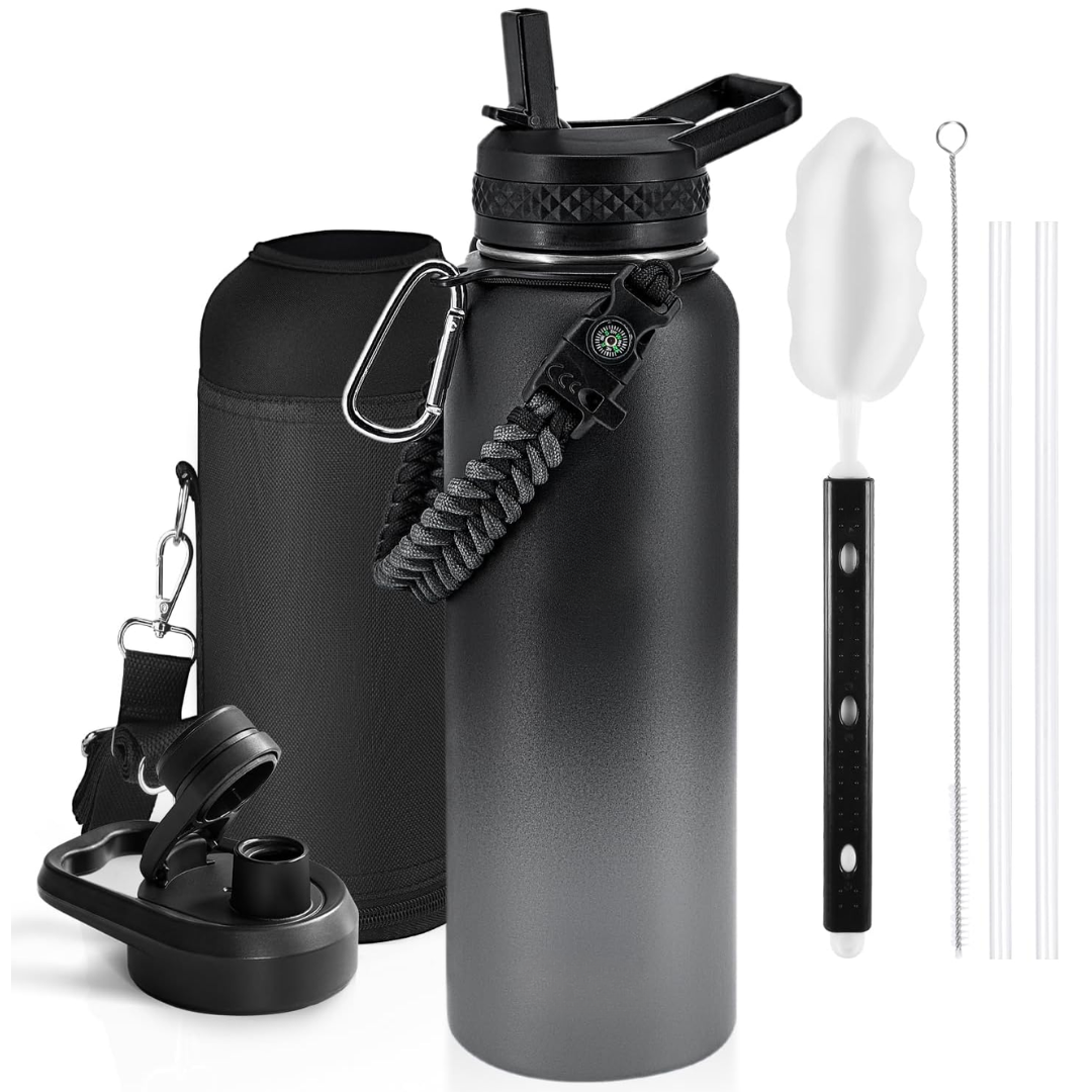 HydraPure – Duurzame Waterfles met Paracord Handvat