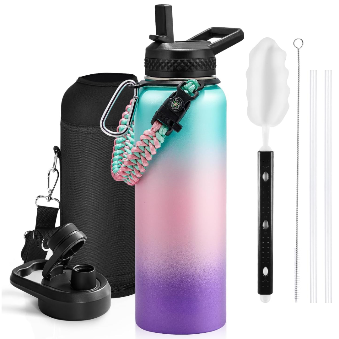 HydraPure – Duurzame Waterfles met Paracord Handvat