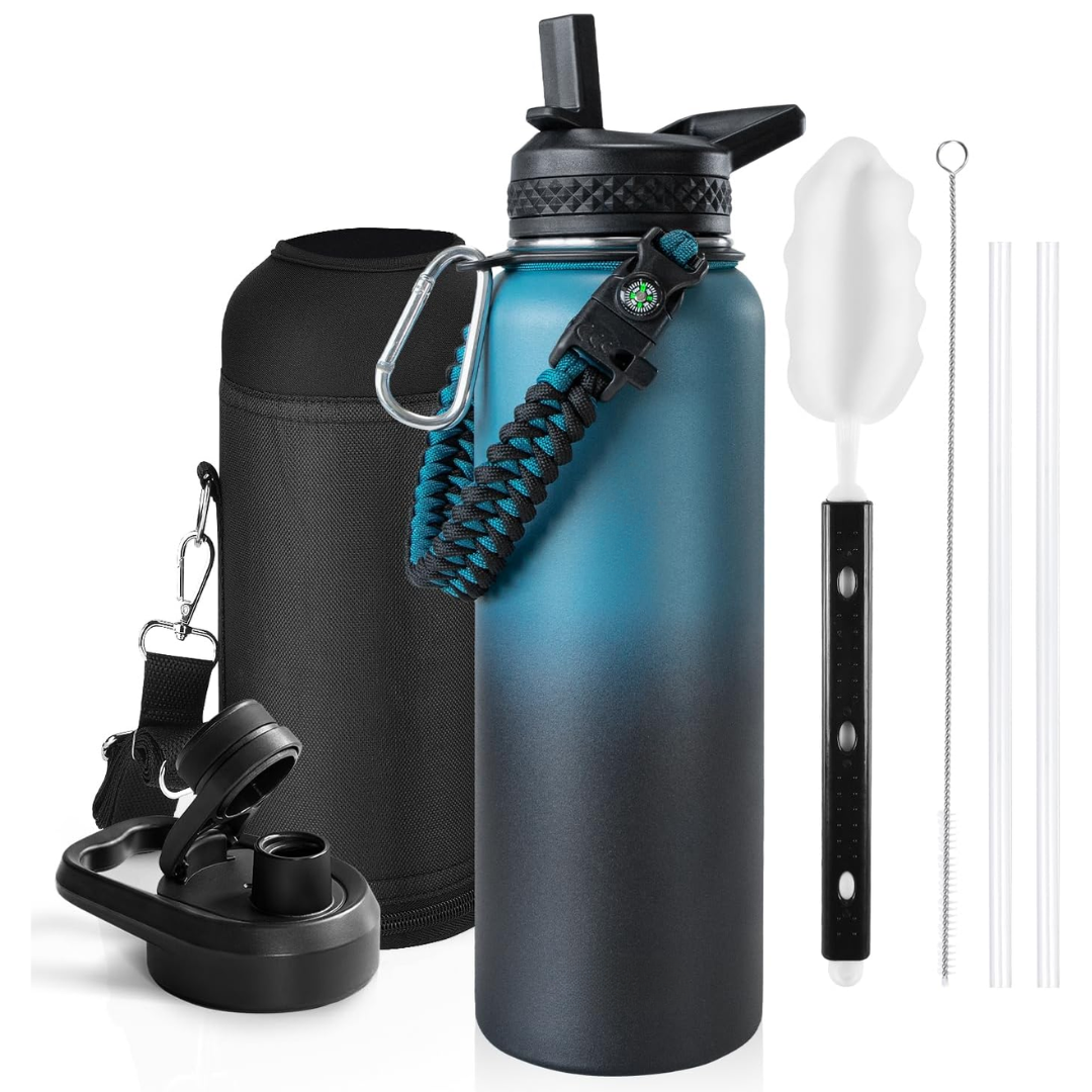 HydraPure – Duurzame Waterfles met Paracord Handvat