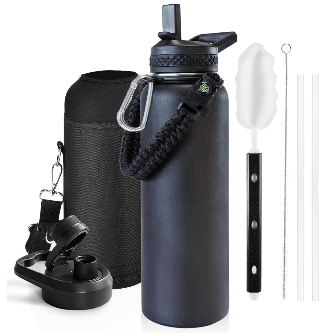 HydraPure – Duurzame Waterfles met Paracord Handvat