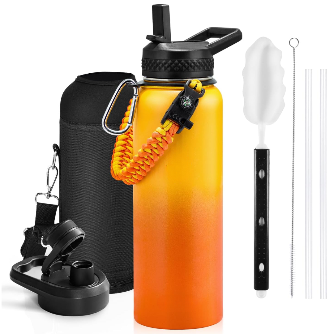 HydraPure – Duurzame Waterfles met Paracord Handvat