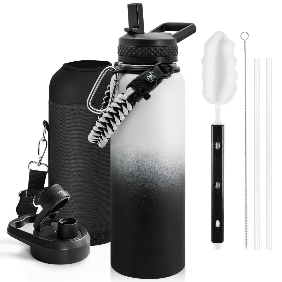 HydraPure – Duurzame Waterfles met Paracord Handvat