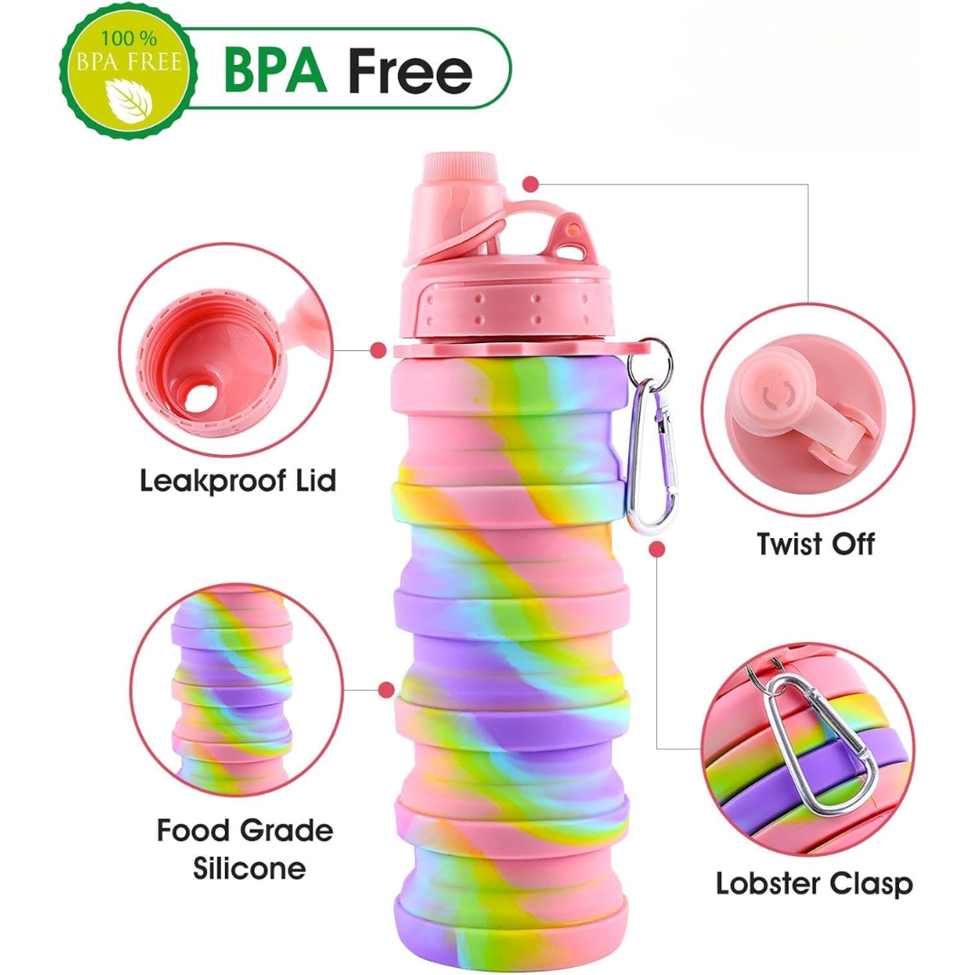 FlexiHydrate - Compact Inklapbare Waterfles voor Reizen