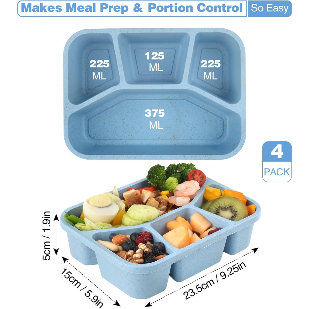 BentoBox – Set van 4 Snacks Dozen met Compartimenten