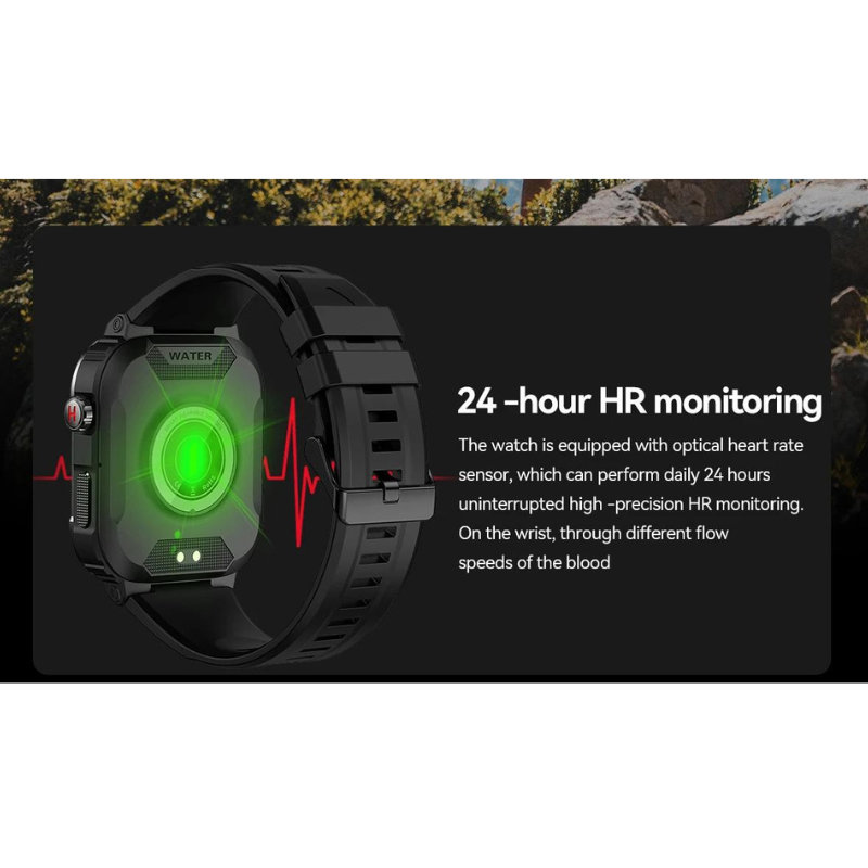 ForceGuard Watch – Militaire Kwaliteit Smartwatch voor Dagelijks Gebruik