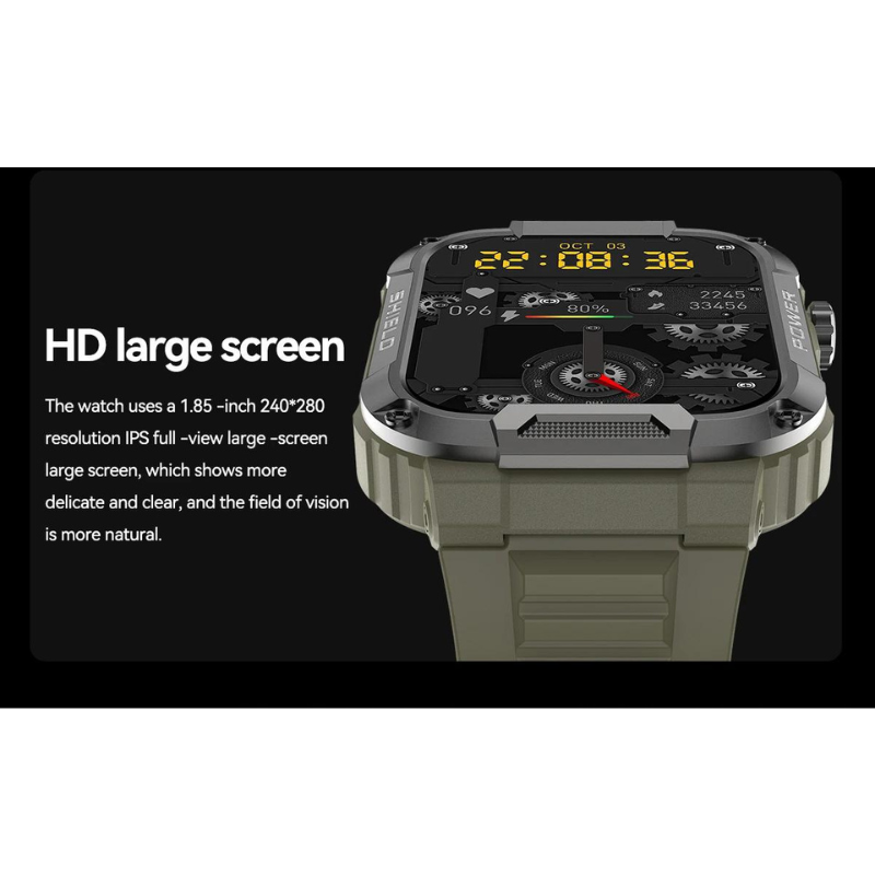 ForceGuard Watch – Militaire Kwaliteit Smartwatch voor Dagelijks Gebruik