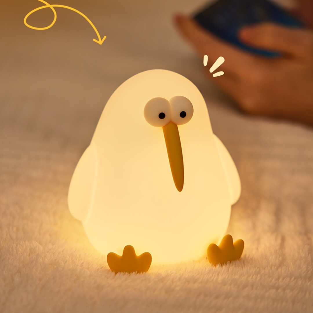 KiwiGlow Lamp - Schattige Kiwi LED Nachtlamp
