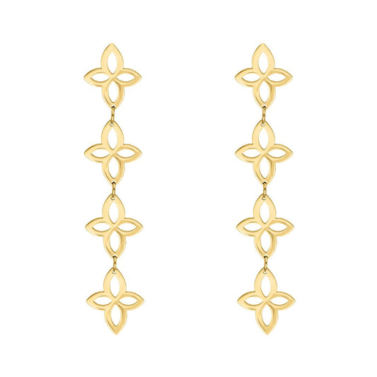 FloralGleam Earrings – Vintage Chic Sieraden