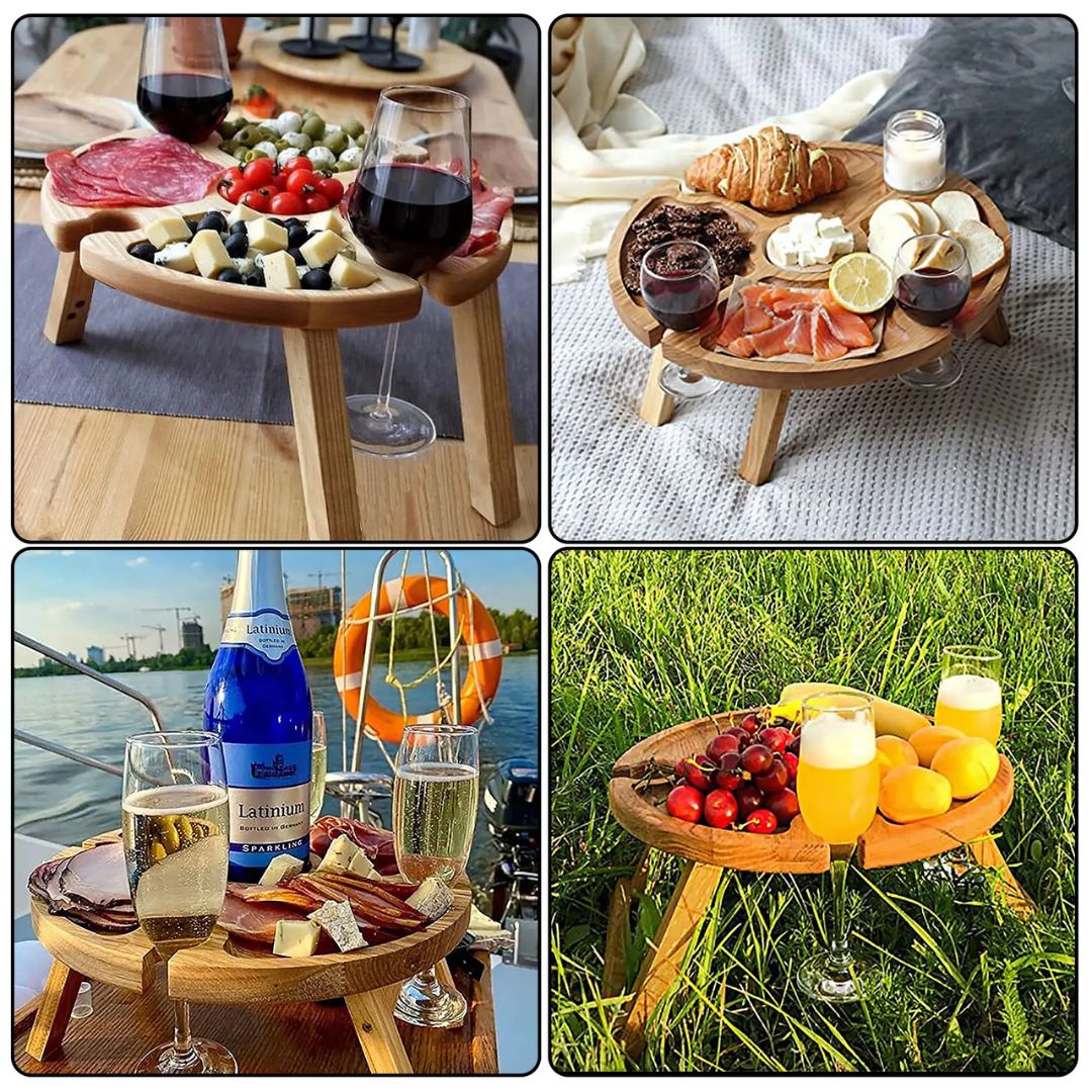 CheeseBoard Delights – Stijlvol Houten Picknick Accessoire