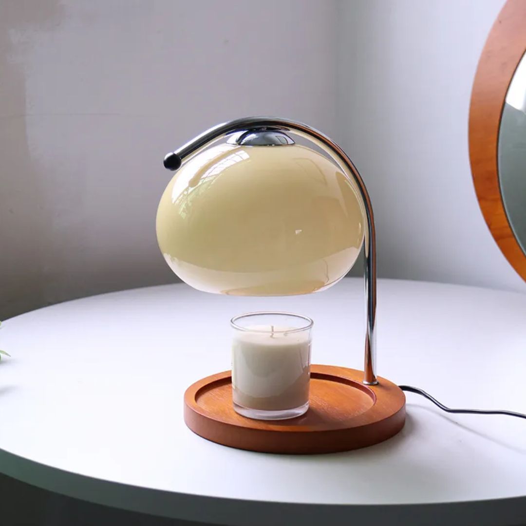 Alyssa Retro Table Lamp - Elegante Glazen Verlichting