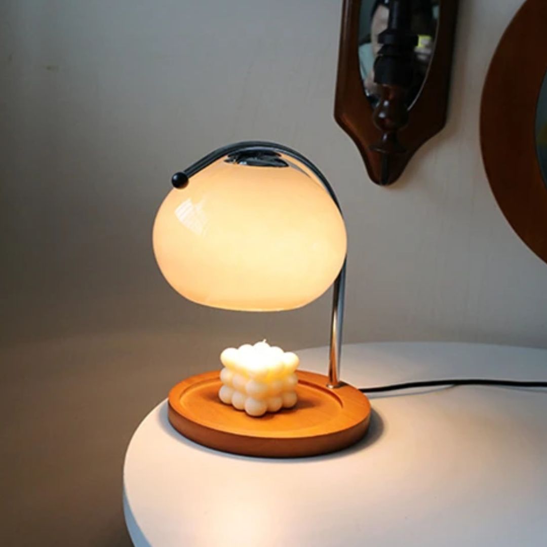 Alyssa Retro Table Lamp - Elegante Glazen Verlichting