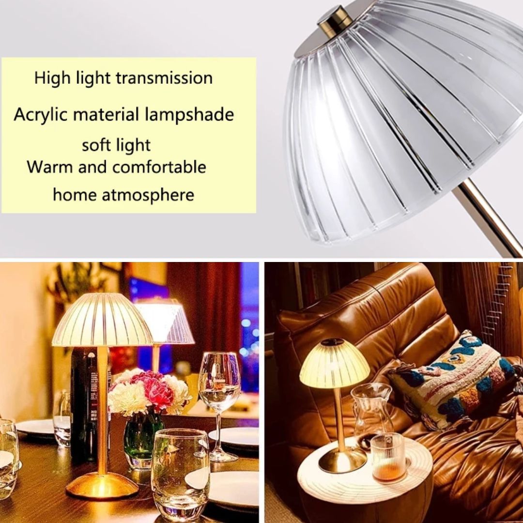 Karina GlowDesk – Retro Oplaadbare Bureau Lamp