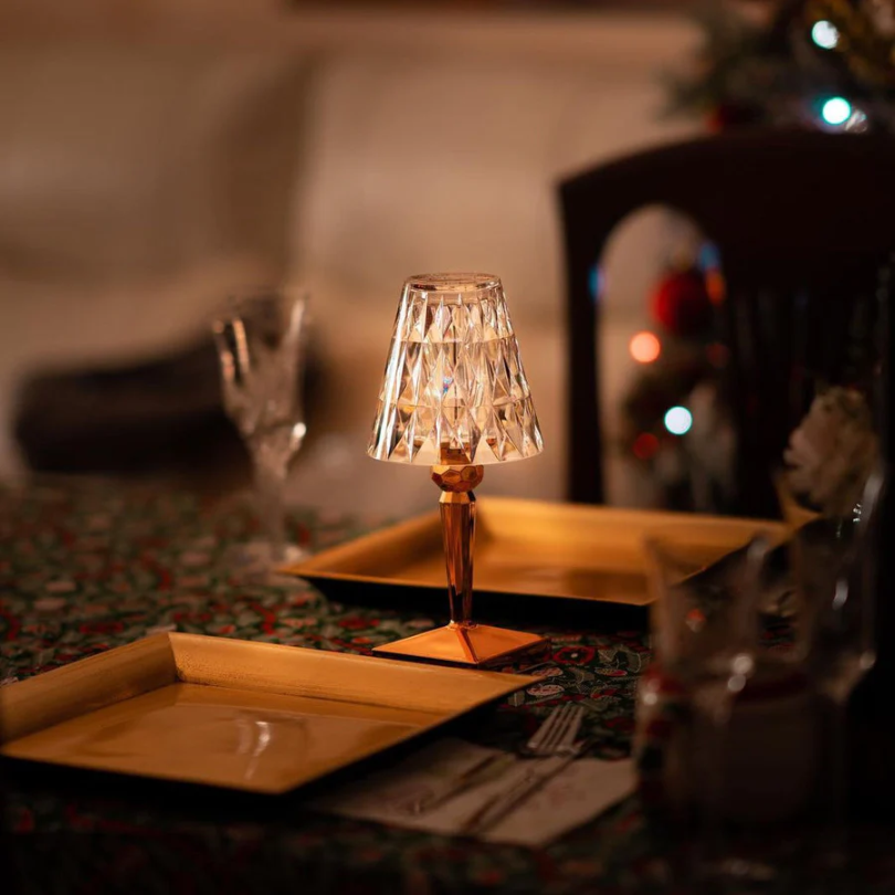 CrystalLuxe Table Lamp - Elegant Kristallen Tafelverlichting