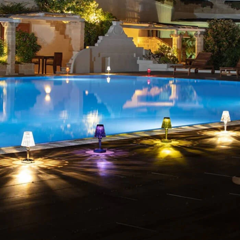 CrystalLuxe Table Lamp - Elegant Kristallen Tafelverlichting