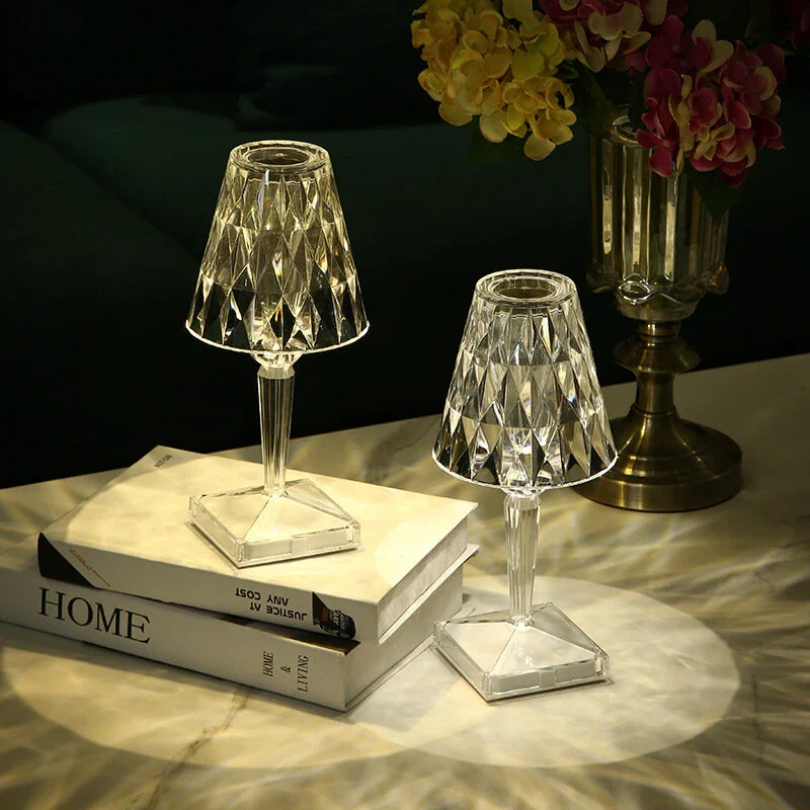 CrystalLuxe Table Lamp - Elegant Kristallen Tafelverlichting