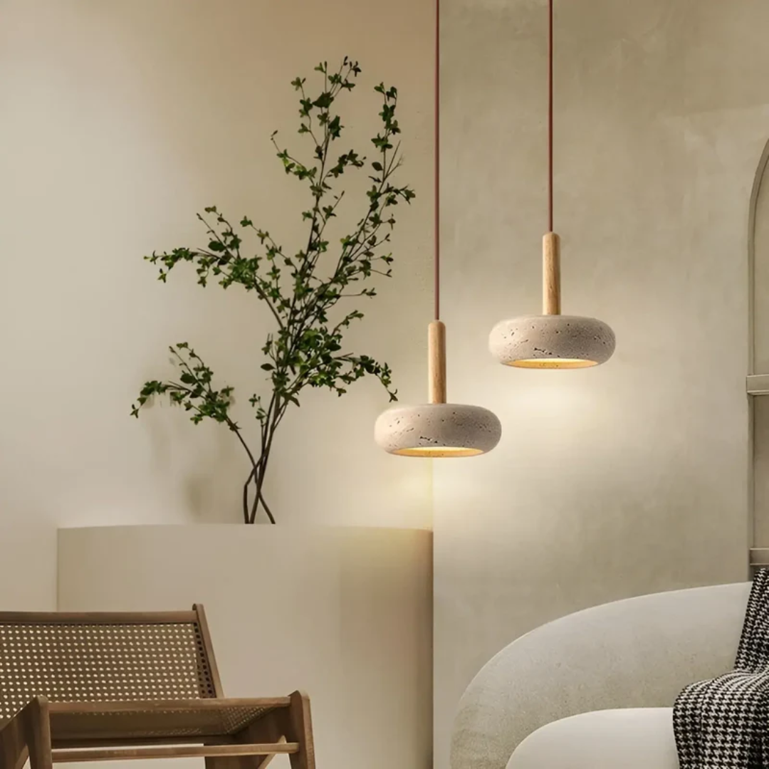 TranquilHalo - Retro LED Plafondlamp in Japans Design