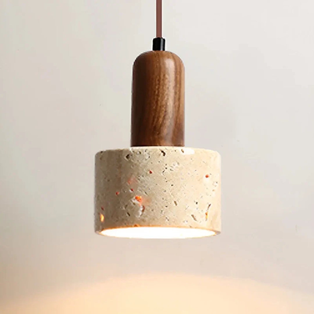 TranquilGlow - Elegante Wabi-Sabi Plafondlamp