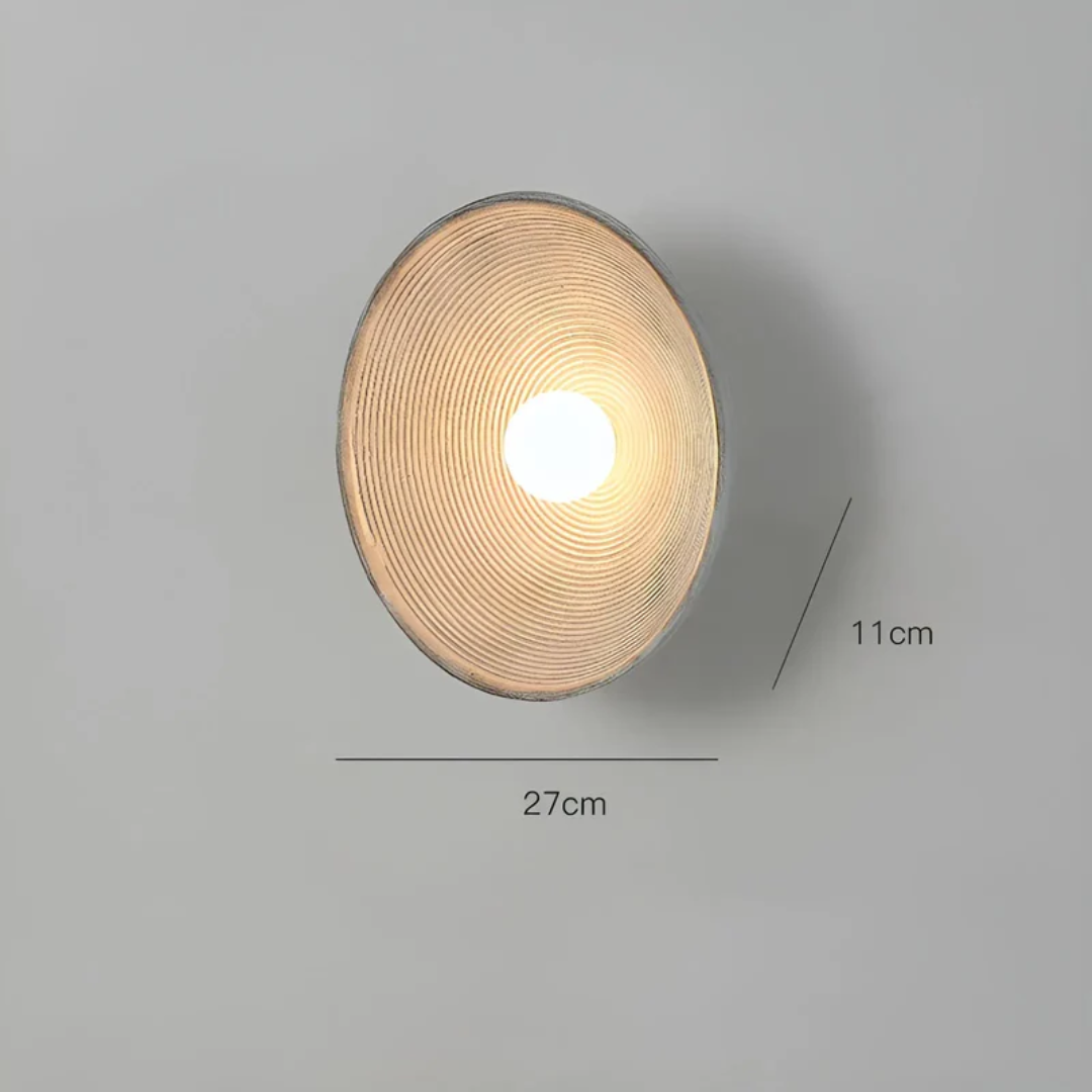 ZenGlow Disc – Japanse Wabi-Sabi Wandverlichting