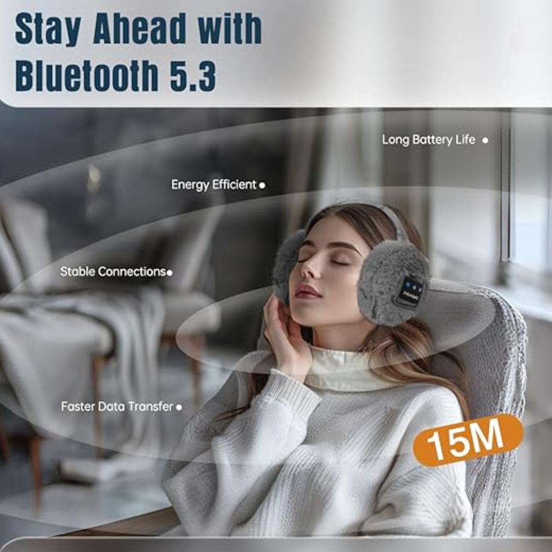 CozyGrooves - Warme Bluetooth Oorwarmers voor de Winter
