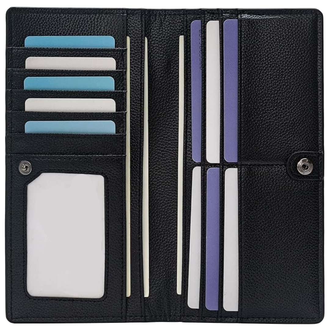 Renée Wallet - Ultra-dunne RFID Leren Portemonnee