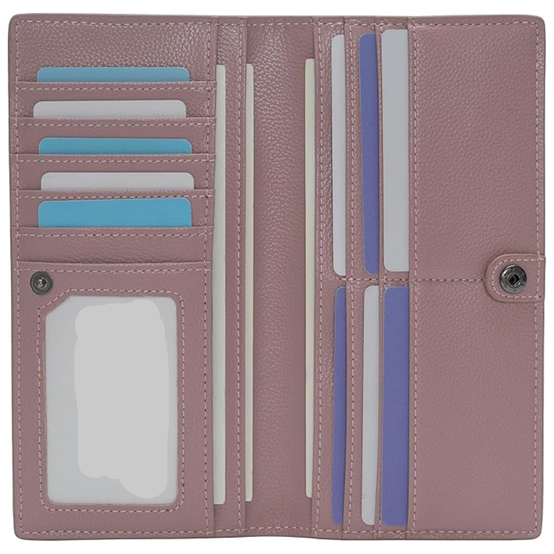 Renée Wallet - Ultra-dunne RFID Leren Portemonnee