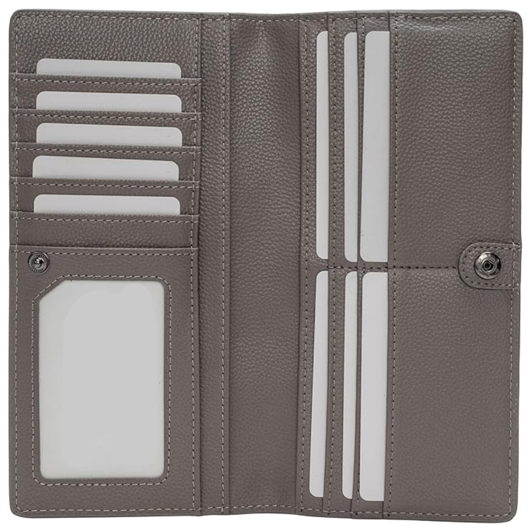 Renée Wallet - Ultra-dunne RFID Leren Portemonnee