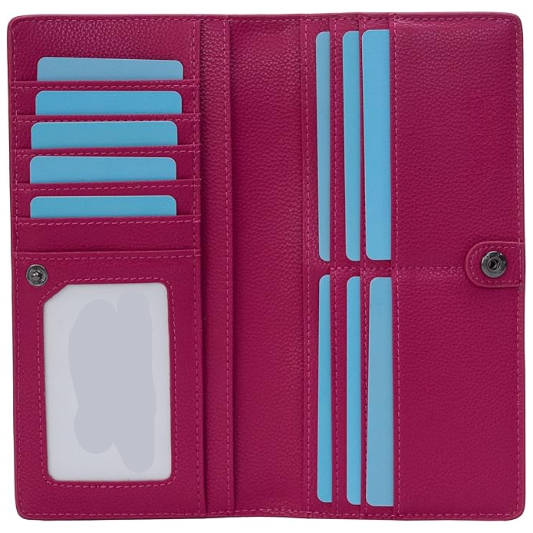 Renée Wallet - Ultra-dunne RFID Leren Portemonnee