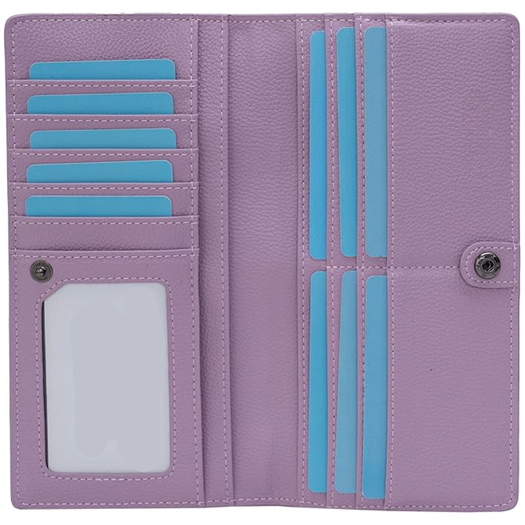 Renée Wallet - Ultra-dunne RFID Leren Portemonnee
