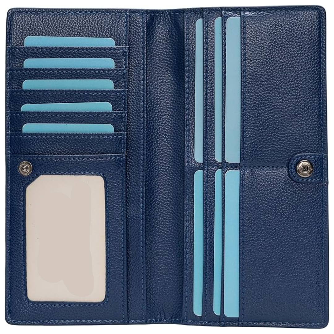 Renée Wallet - Ultra-dunne RFID Leren Portemonnee