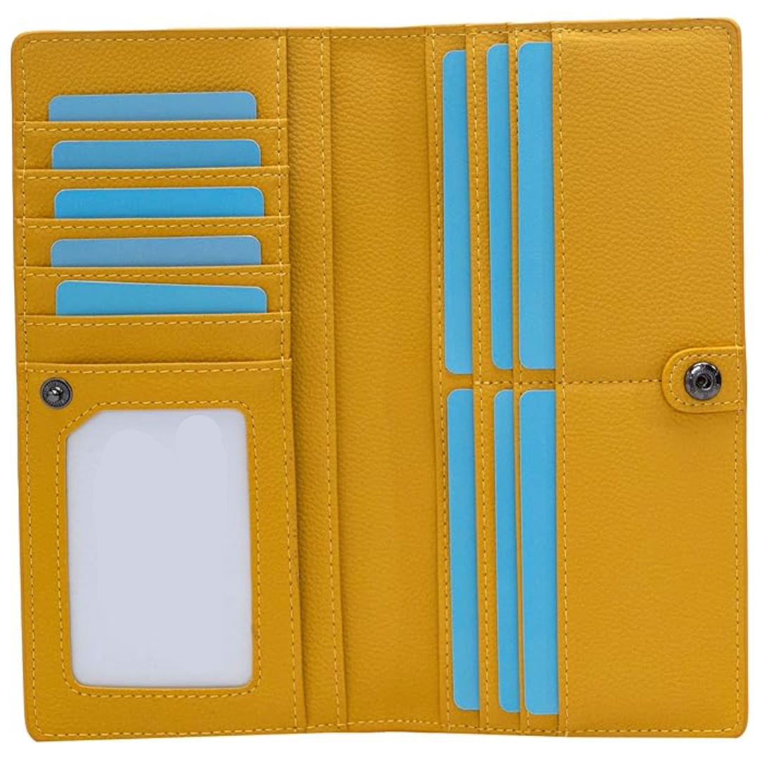 Renée Wallet - Ultra-dunne RFID Leren Portemonnee