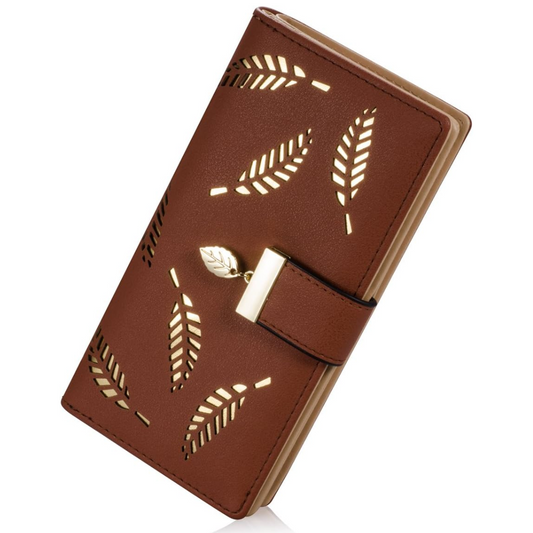 LeatherLeaf – Stijlvolle Leren Portemonnee voor Dames