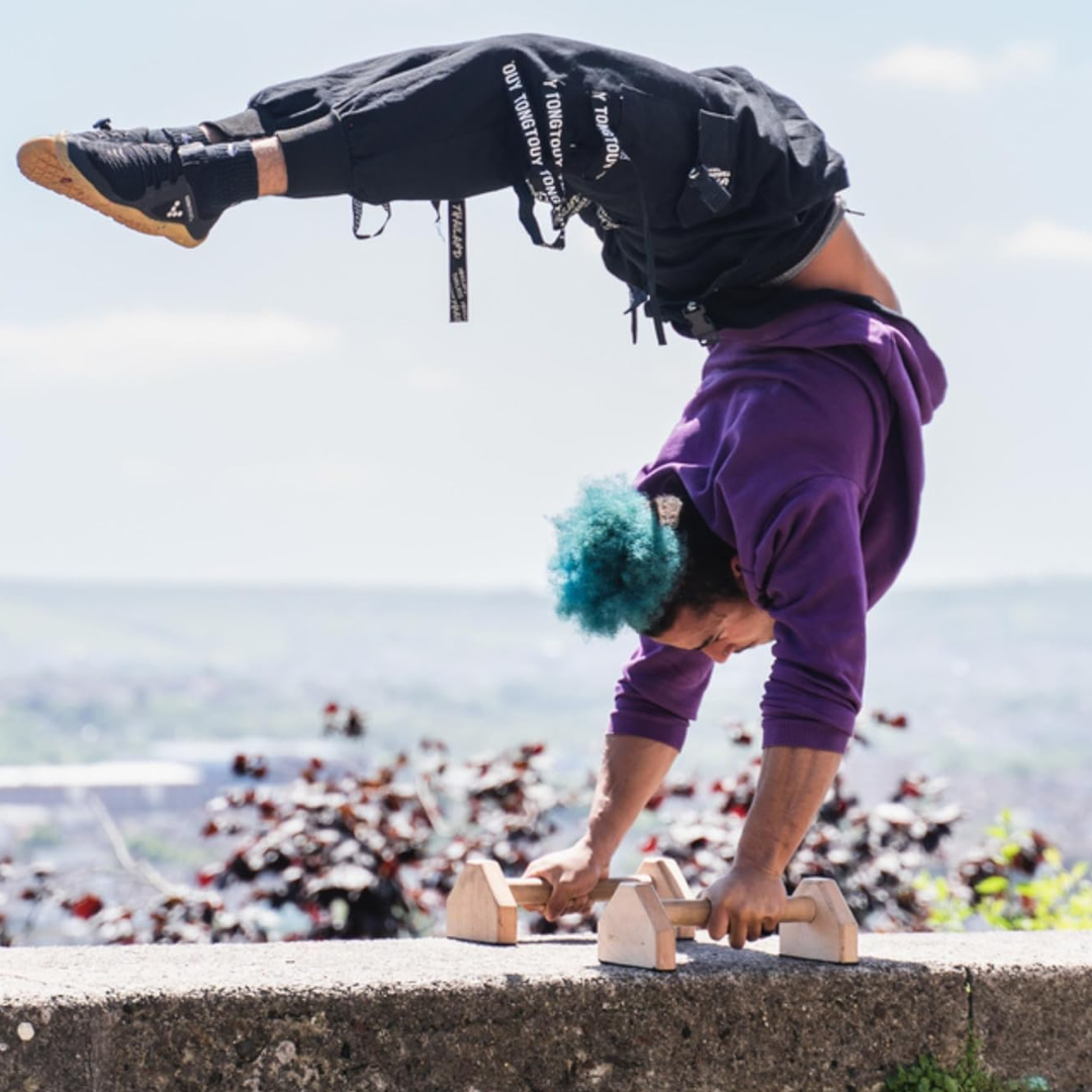 Calisthenics PowerBars – Stevige Houten Push-Up Steunen