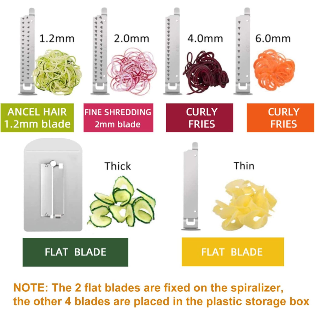 SpiralMaster - Multifunctionele Groente Snijder met 6 Messen