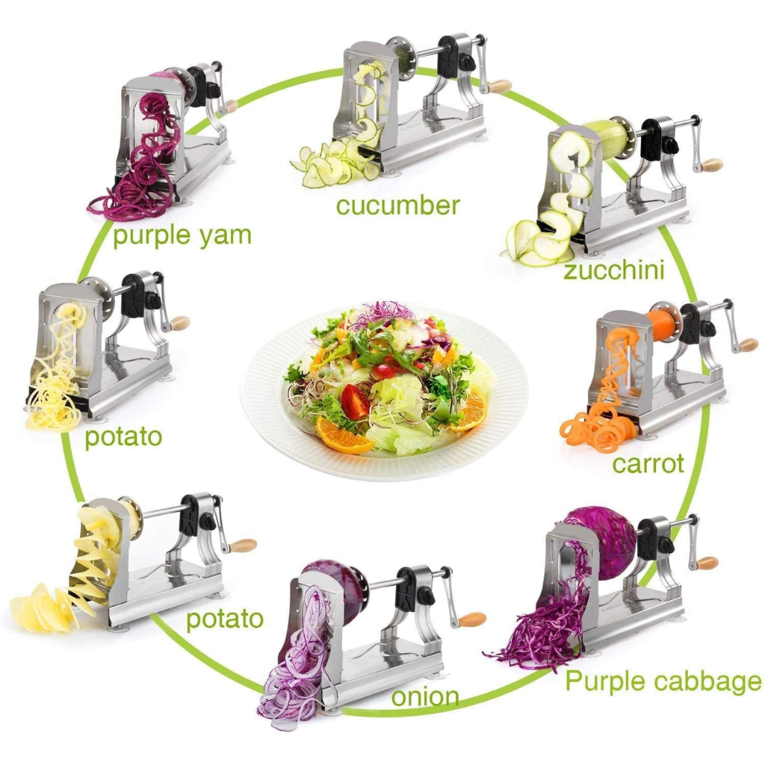 SpiralMaster - Multifunctionele Groente Snijder met 6 Messen