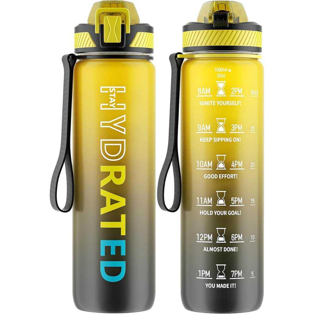 HydraFlow – Motiverende Sportfles met Rietje