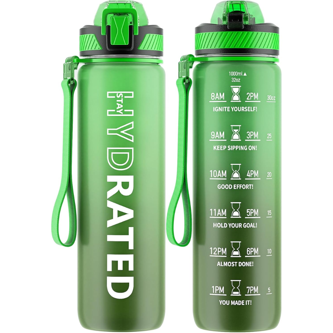 HydraFlow – Motiverende Sportfles met Rietje