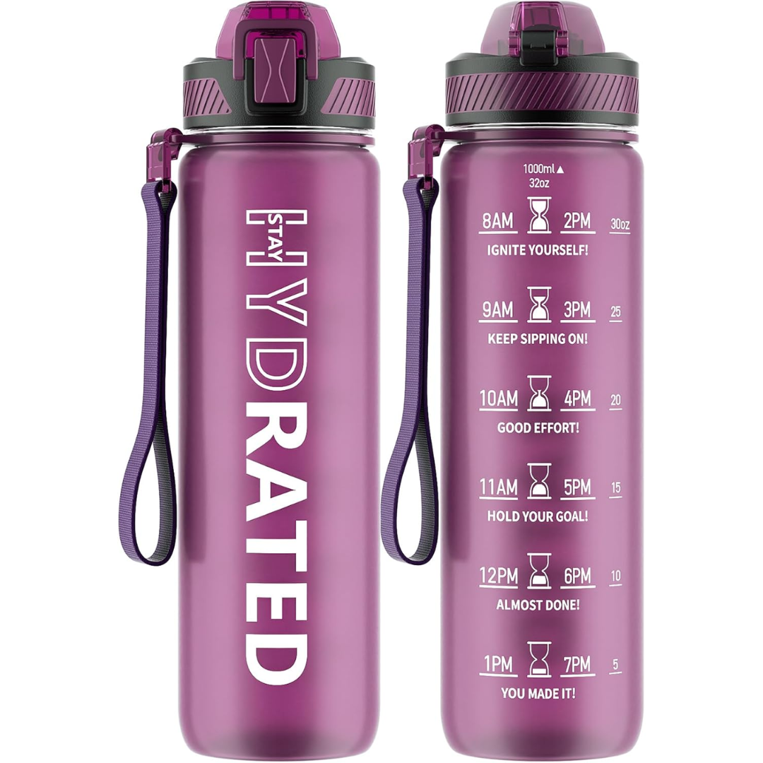 HydraFlow – Motiverende Sportfles met Rietje