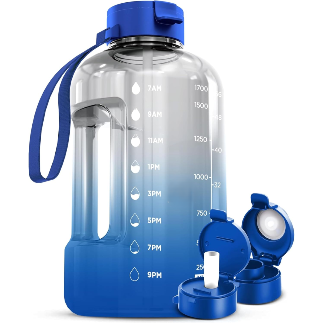 HydraMark - Elegante 2L Waterfles met Tijdsindicator