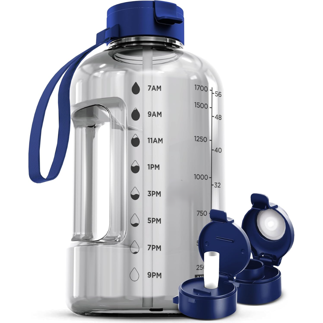 HydraMark - Elegante 2L Waterfles met Tijdsindicator