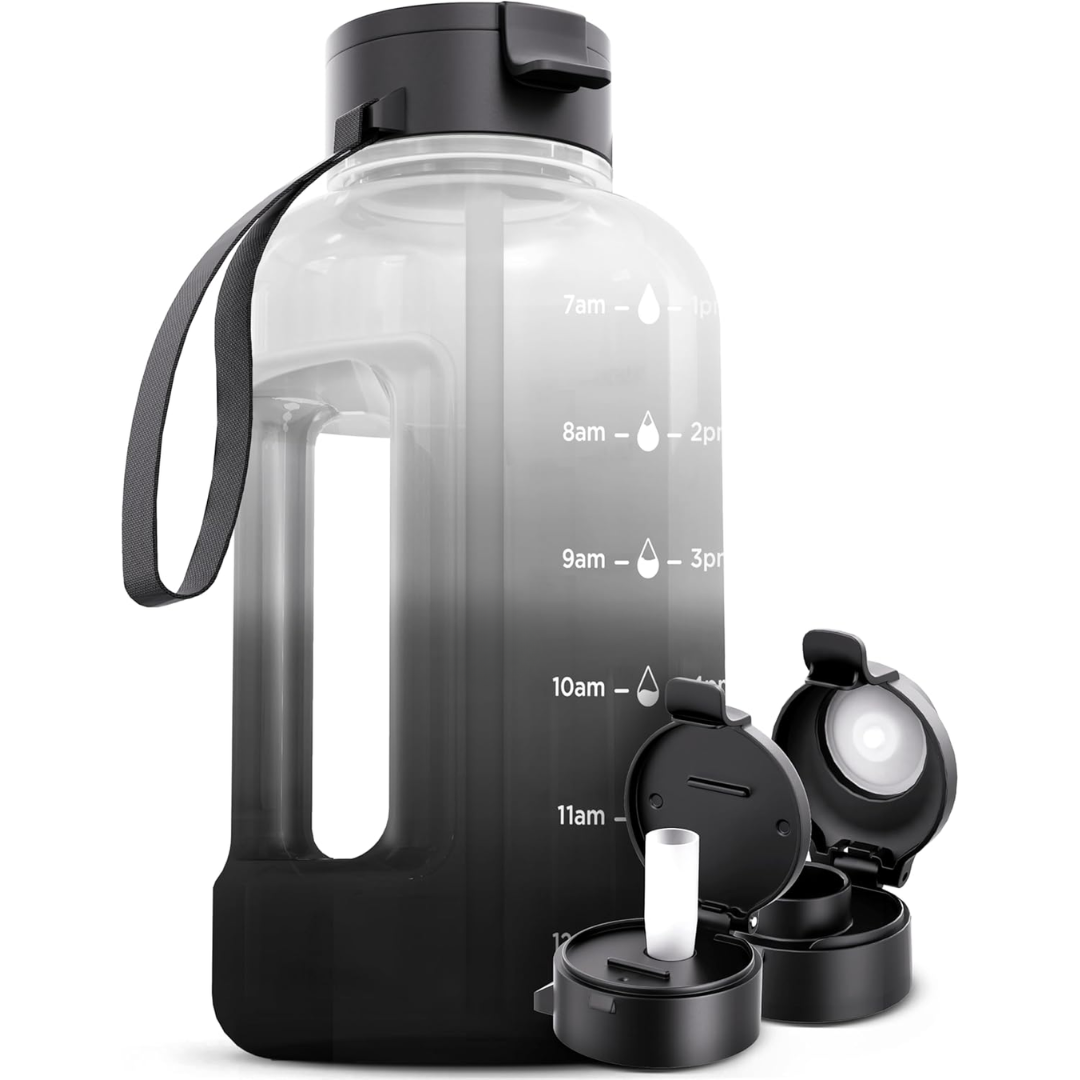 HydraMark - Elegante 2L Waterfles met Tijdsindicator