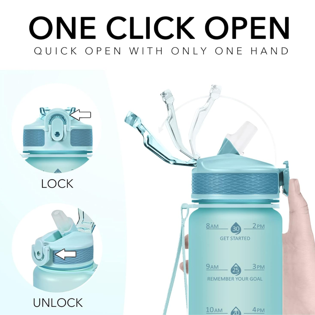 HydraBoost – Trendy Motivational Drinkfles 900ml