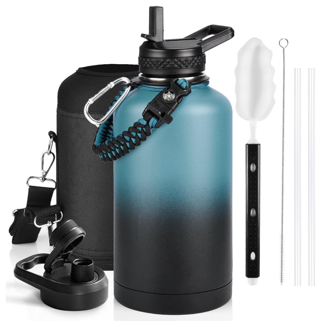 HydraPure – Duurzame Waterfles met Paracord Handvat