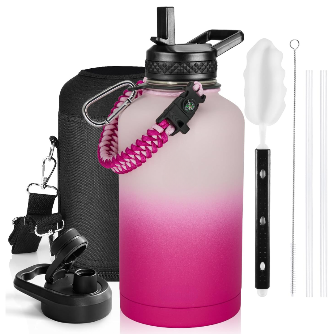 HydraPure – Duurzame Waterfles met Paracord Handvat