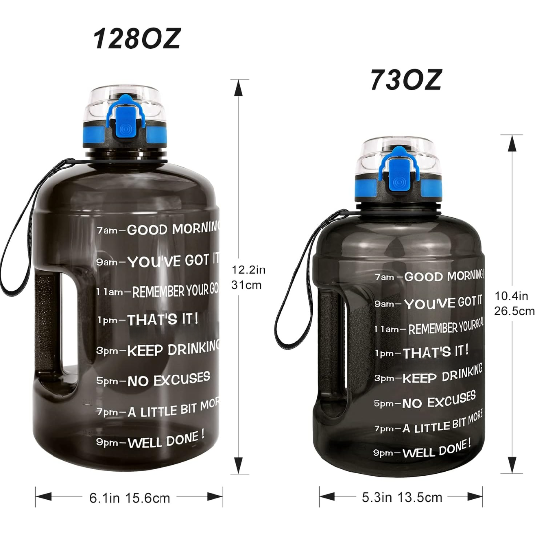 HydroBoost - Motivatie Waterfles met Tijdsmarkeringen