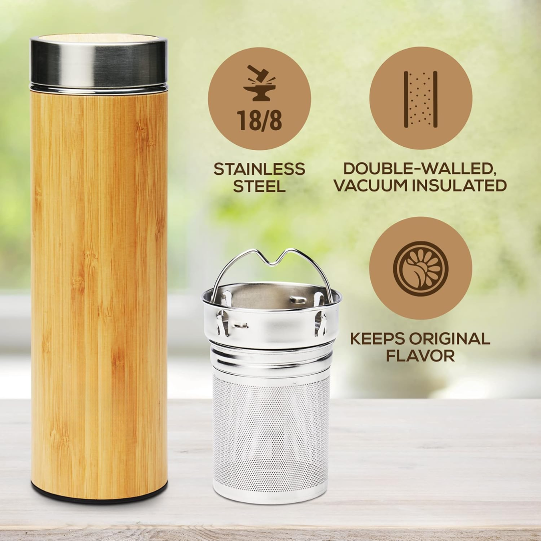 TeaFusion - Luxe Bamboe Thee Fles 500ml