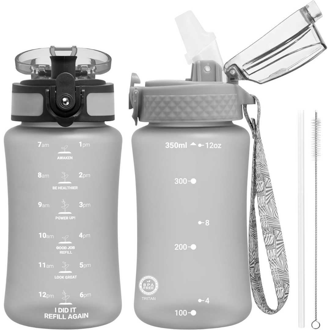 EcoFlow - Herbruikbare Tritan Waterfles met Rietje
