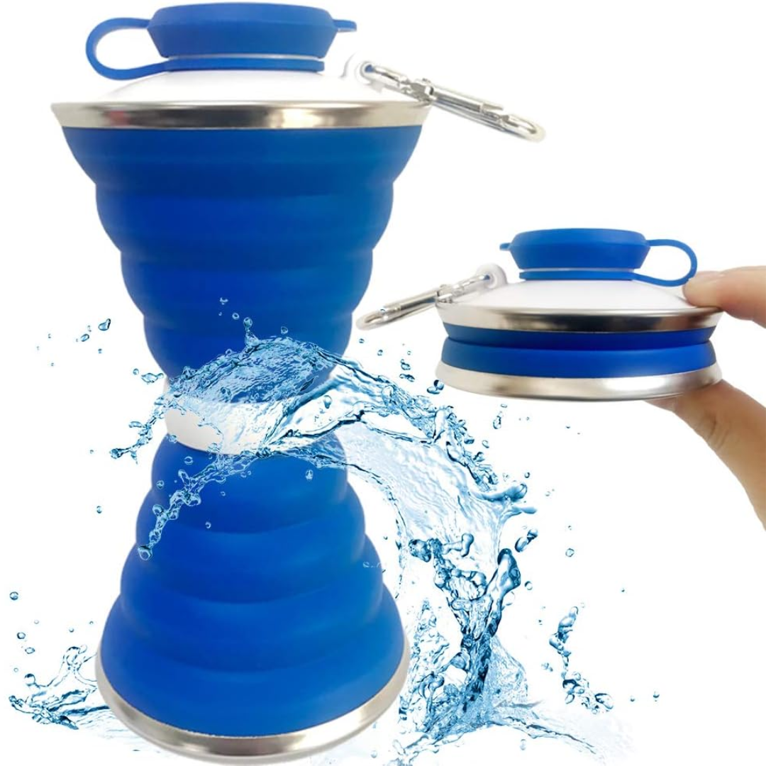 HydroFold - Handige Inklapbare Waterfles met Haak